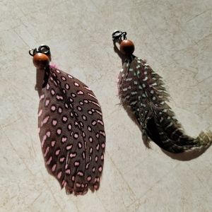 2 Small Feather Charms